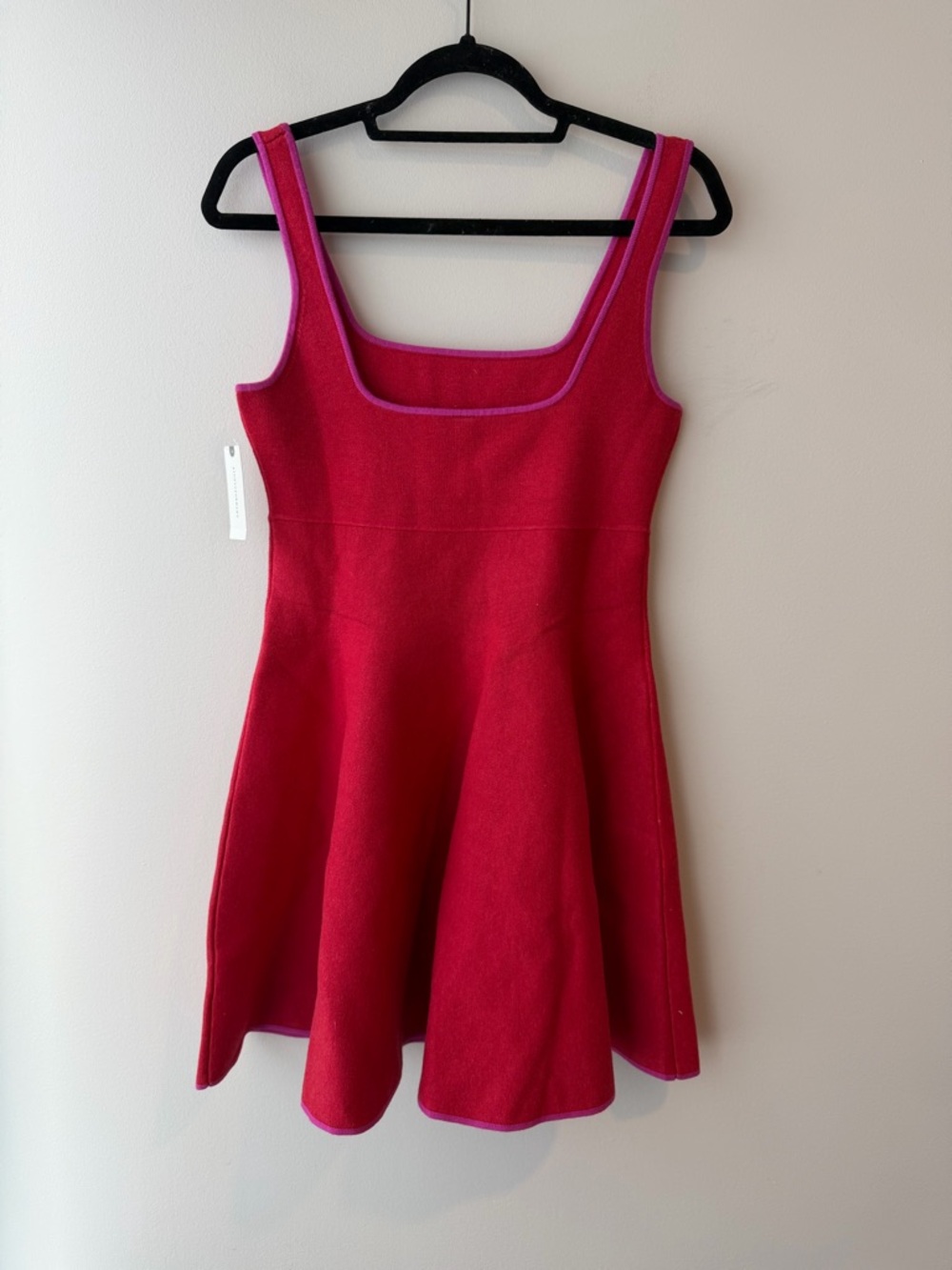 Anthropologie NWT Square-Neck Knit Babydoll Dress - Picture 5 of 5